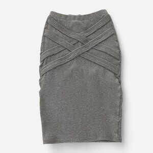 Knitted Bandage Avant Garde Maxi Skirt